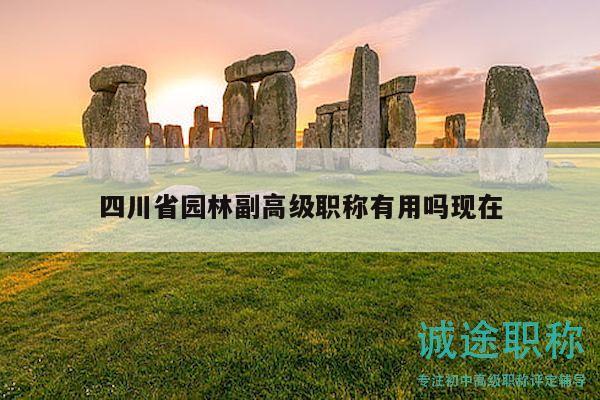 四川省园林副高级职称有用吗现在