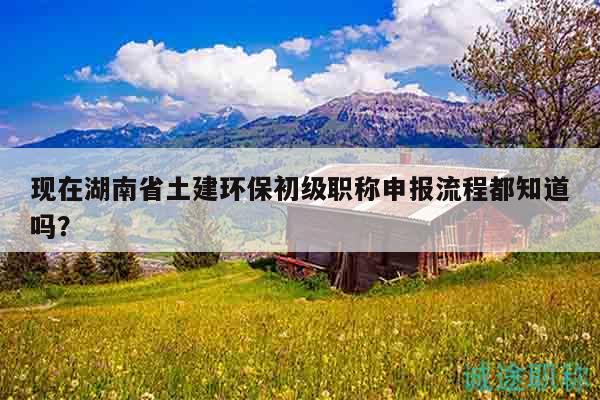 现在湖南省土建环保初级职称申报流程都知道吗？