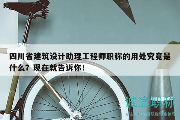四川省建筑设计助理工程师职称的用处究竟是什么？现在就告诉你！