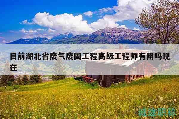 目前湖北省废气废固工程高级工程师有用吗现在