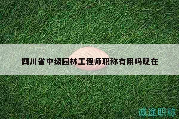 四川省中级园林工程师职称有用吗现在