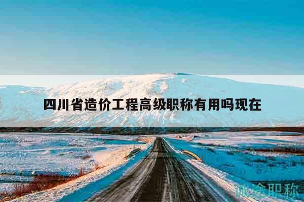 四川省造价工程高级职称有用吗现在