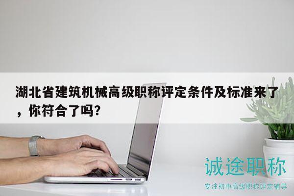 湖北省建筑机械高级职称评定条件及标准来了，你符合了吗？