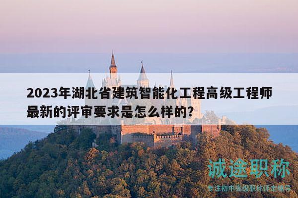 2023年湖北省建筑智能化工程高级工程师最新的评审要求是怎么样的？