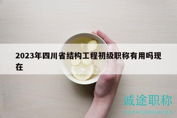 2023年四川省结构工程初级职称有用吗现在