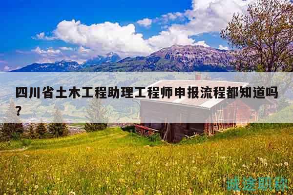 四川省土木工程助理工程师申报流程都知道吗？