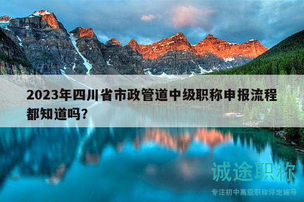 2023年四川省市政管道中级职称申报流程都知道吗？