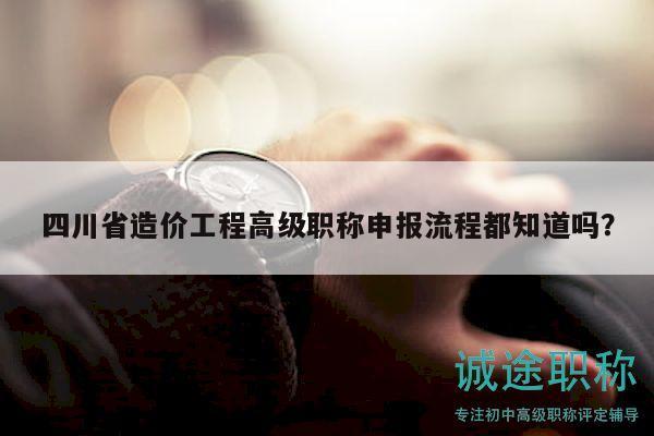 四川省造价工程高级职称申报流程都知道吗？