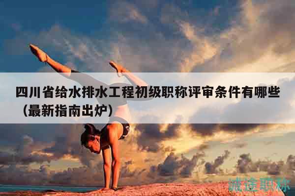 四川省给水排水工程初级职称评审条件有哪些（最新指南出炉）