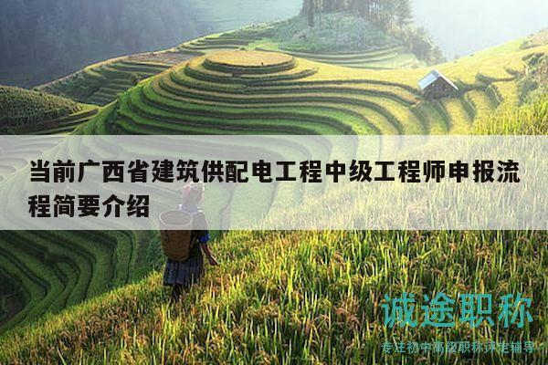 当前广西省建筑供配电工程中级工程师申报流程简要介绍