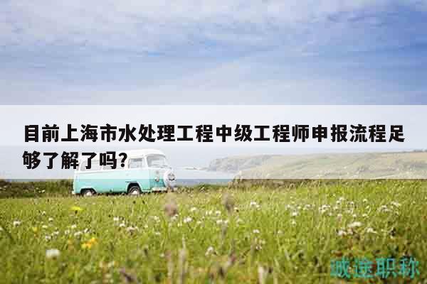 目前上海市水处理工程中级工程师申报流程足够了解了吗？
