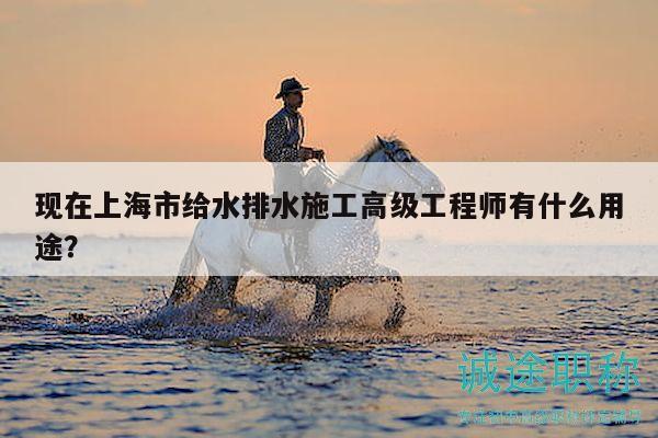 现在上海市给水排水施工高级工程师有什么用途？
