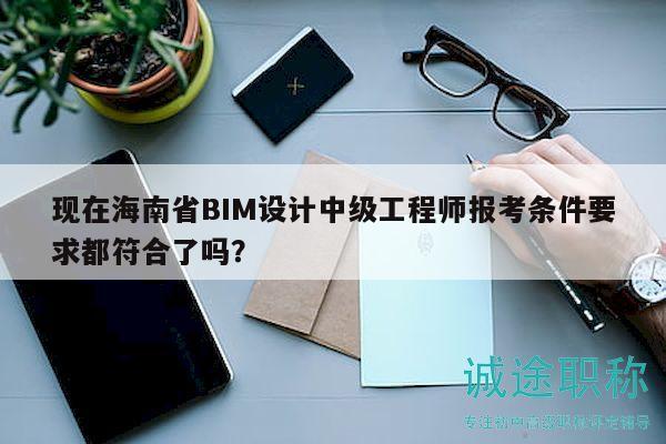 现在海南省BIM设计中级工程师报考条件要求都符合了吗？