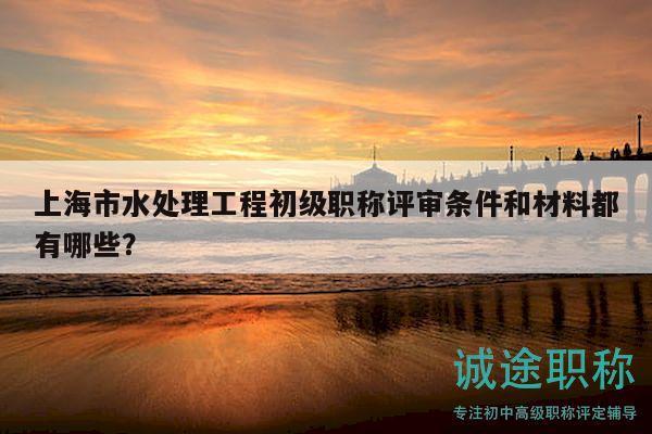 上海市水处理工程初级职称评审条件和材料都有哪些？