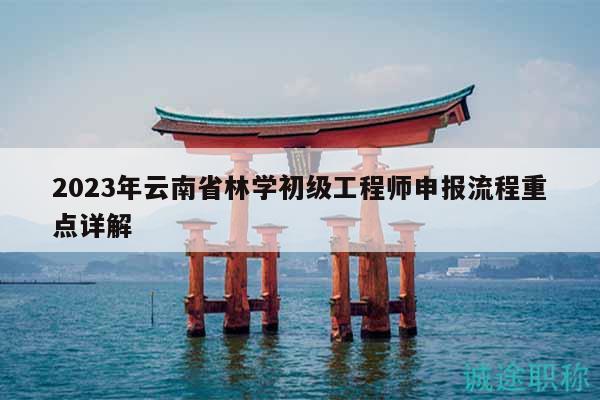 2023年云南省林学初级工程师申报流程重点详解