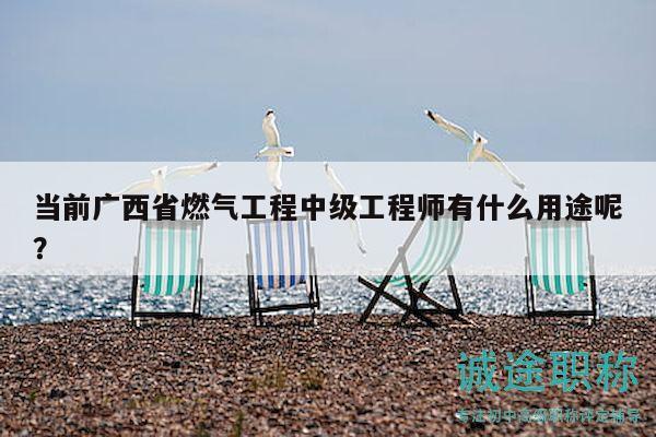 当前广西省燃气工程中级工程师有什么用途呢？