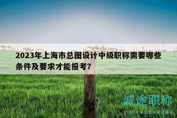 2023年上海市总图设计中级职称需要哪些条件及要求才能报考？