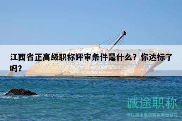 江西省正高级职称评审条件是什么？你达标了吗？