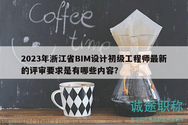 2023年浙江省BIM设计初级工程师最新的评审要求是有哪些内容？