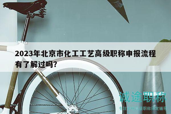 2023年北京市化工工艺高级职称申报流程有了解过吗？