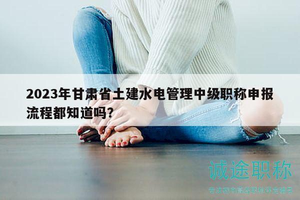 2023年甘肃省土建水电管理中级职称申报流程都知道吗？