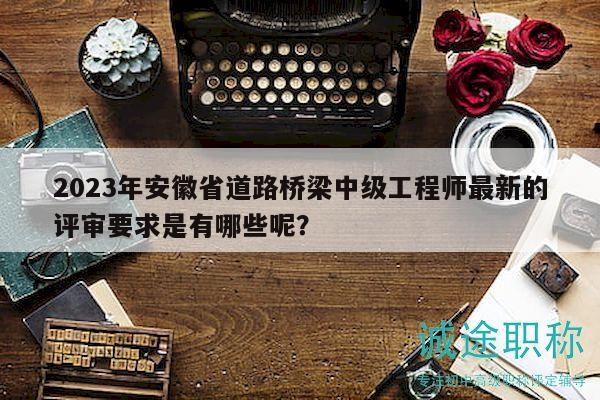 2023年安徽省道路桥梁中级工程师最新的评审要求是有哪些呢？