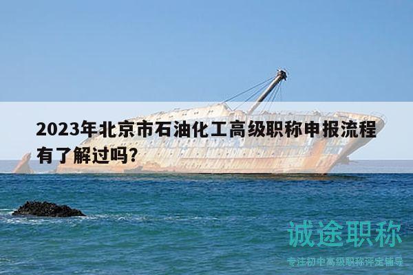 2023年北京市石油化工高级职称申报流程有了解过吗？