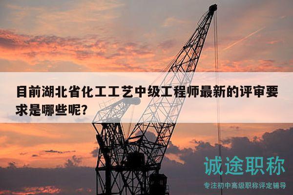 目前湖北省化工工艺中级工程师最新的评审要求是哪些呢？