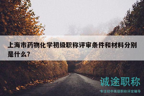 上海市药物化学初级职称评审条件和材料分别是什么？