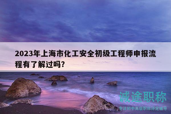 2023年上海市化工安全初级工程师申报流程有了解过吗？