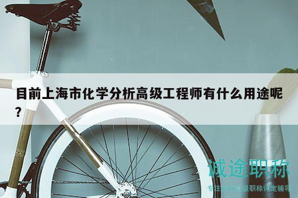 目前上海市化学分析高级工程师有什么用途呢？