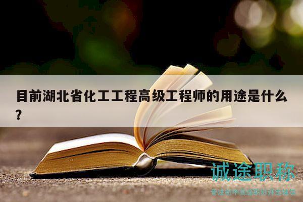 目前湖北省化工工程高级工程师的用途是什么？