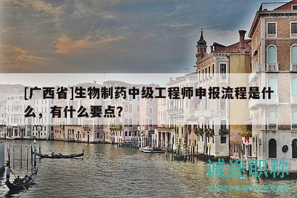[广西省]生物制药中级工程师申报流程是什么，有什么要点？