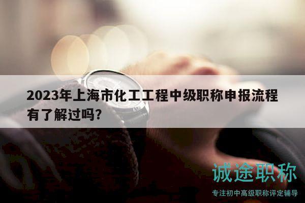 2023年上海市化工工程中级职称申报流程有了解过吗？