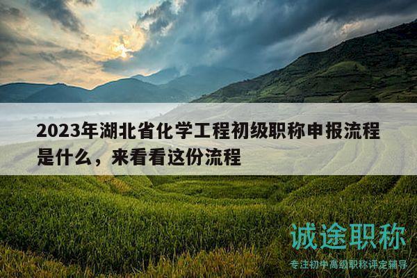 2023年湖北省化学工程初级职称申报流程是什么，来看看这份流程