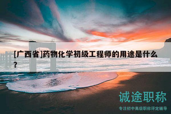 [广西省]药物化学初级工程师的用途是什么？