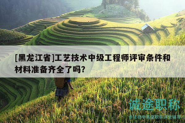 [黑龙江省]工艺技术中级工程师评审条件和材料准备齐全了吗？