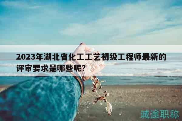 2023年湖北省化工工艺初级工程师最新的评审要求是哪些呢？