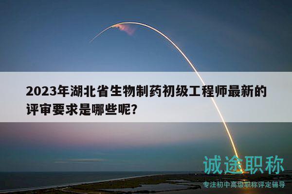 2023年湖北省生物制药初级工程师最新的评审要求是哪些呢？