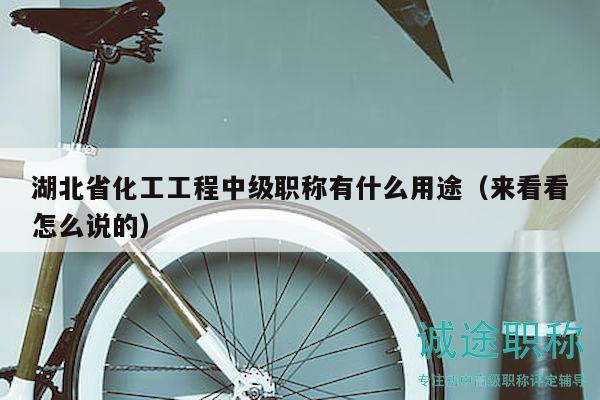 湖北省化工工程中级职称有什么用途（来看看怎么说的）