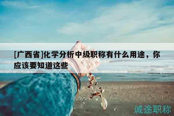 [广西省]化学分析中级职称有什么用途，你应该要知道这些