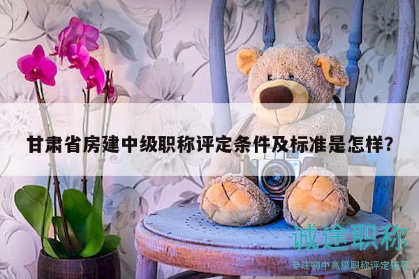 甘肃省房建中级职称评定条件及标准是怎样？