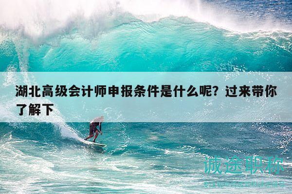 湖北高级会计师申报条件是什么呢？过来带你了解下