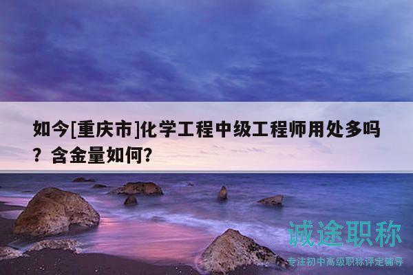 如今[重庆市]化学工程中级工程师用处多吗？含金量如何？