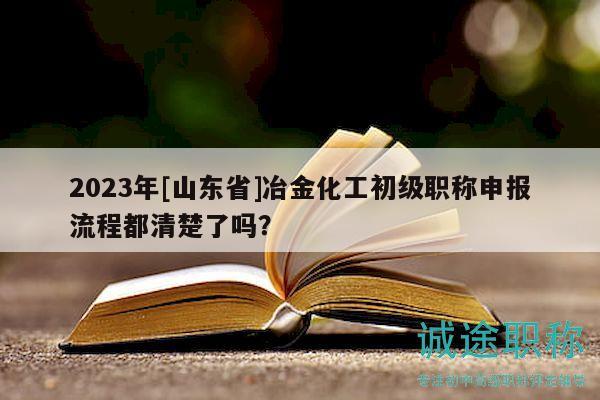 2023年[山东省]冶金化工初级职称申报流程都清楚了吗？