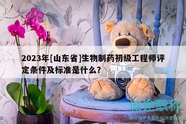 2023年[山东省]生物制药初级工程师评定条件及标准是什么？