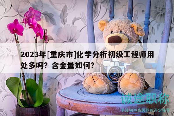 2023年[重庆市]化学分析初级工程师用处多吗？含金量如何？