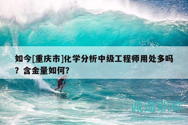 如今[重庆市]化学分析中级工程师用处多吗？含金量如何？