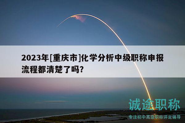 2023年[重庆市]化学分析中级职称申报流程都清楚了吗？