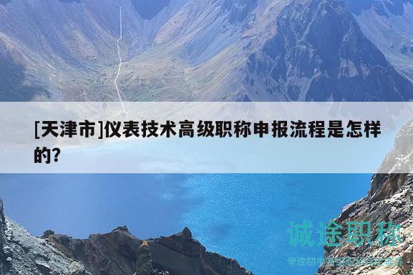[天津市]仪表技术高级职称申报流程是怎样的？